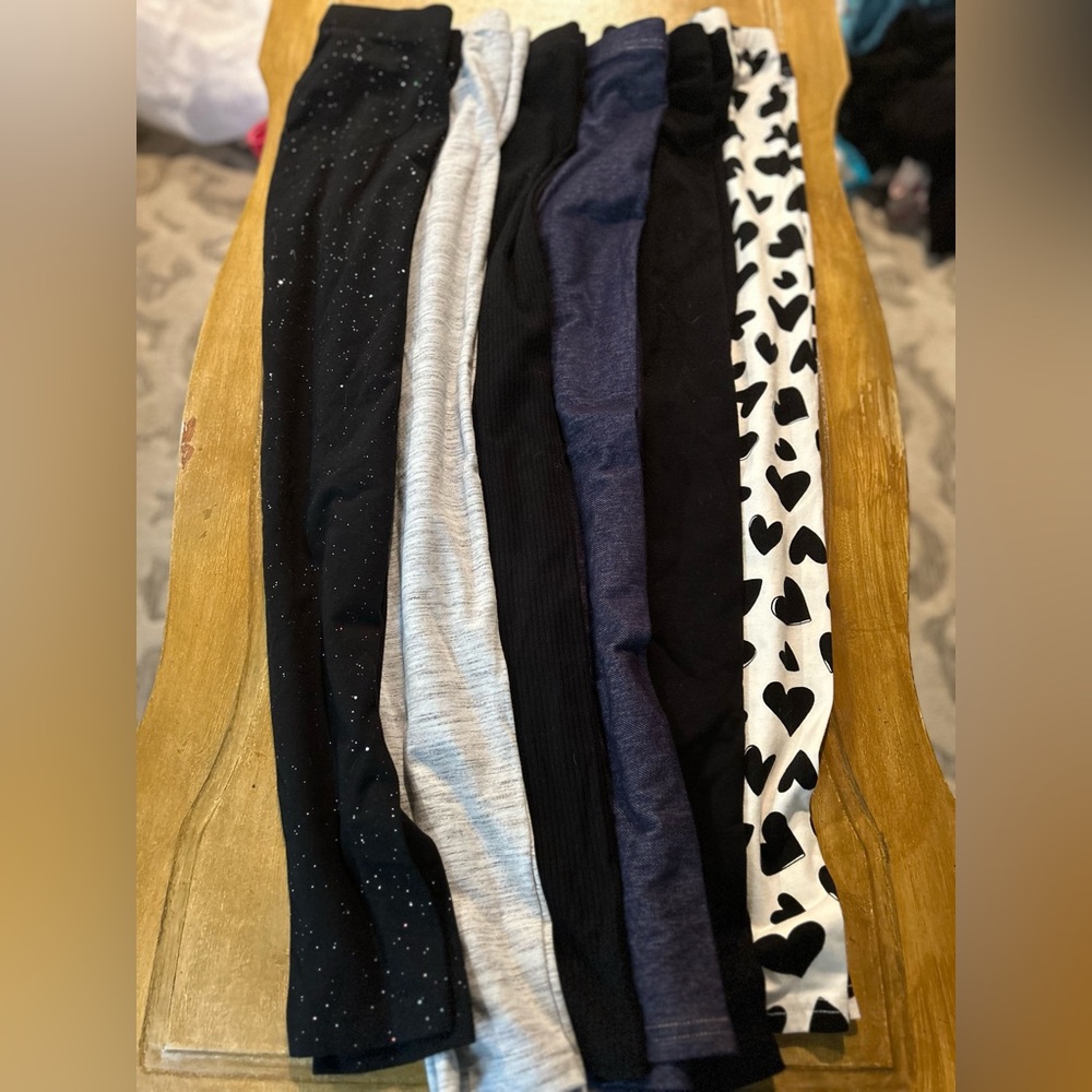 Girls Leggings Size 10-12 Lot/Bundle